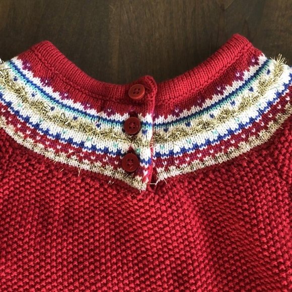 Merry & Bright Knitted Dress Set 24m - Picture 4 of 5